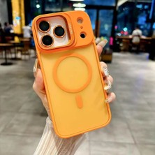 bbtech iPhone 18 Pro Max Uyumlu Magsafe Özellikli Mat Buzlu Lens Koruyuculu Standlı Kılıf