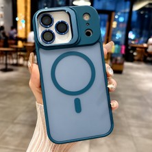 bbtech iPhone 18 Pro Max Uyumlu Magsafe Özellikli Mat Buzlu Lens Koruyuculu Standlı Kılıf