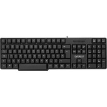 Everest KB-517UF Siyah USB F Standart Klavye