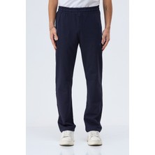 Shooter Sportswear Açık Lacivert Erkek Eşofman Altı Iki Iplik Pamuklu Regular Kalıp Fermuarlı Cep Günlük Spor Pantolon