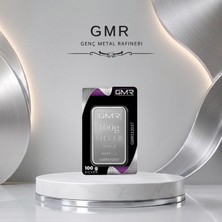 GMR 100 gr Sertifikalı Külçe Gümüş 999 Ayar Malzeme Türkiye Menşeli