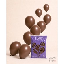 Hbk Balon Pastel Çikolata 11 Inç Lateks Balon 100’LÜ Paket – Parti ve Süsleme Balonu