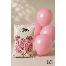 Hbk Balon Balon Tek Renk 12" 100'LÜ Pembe Hbk