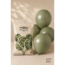 Hbk Balon Pastel 12" Balon Hbk Okaliptus 100'LÜ