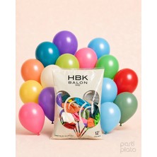 Hbk Balon Pastel 12" Balon Hbk Karışık 100'LÜ