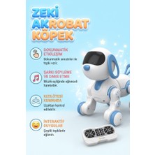 Farbu Oyuncak Zeki Köpek Akrobat Robot Köpek Uzaktan Kumandalı Sesli ve Işıklı Etkileşimli Yavru Robot Köpek
