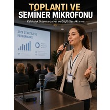 Birsence Kablosuz Çift Mikrofon Şarj Edilebilir Dijital Göstergeli