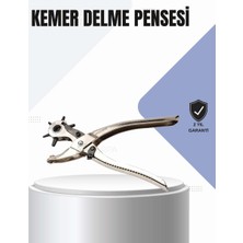 Birsence Kemer Delme Pensesi Çok Amaçlı 6 Farklı Delik Boyu Ayarlı Deri Delme Aleti