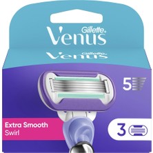 Gillette Venus Extra Smooth Swirl Women's Razors + 3 Replacement Cartridges