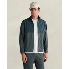 Gant Men's Green Zip-Up Cardigan