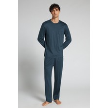 Intimissimi Mercerized Cotton Long Pajamas Filo Premium