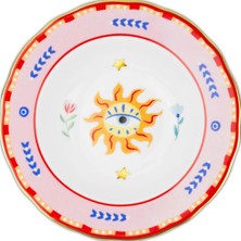 Bacı Mılano Baci Milano Mamma Mia Eye Pattern Plate 22 cm - Multicolor