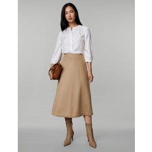 Marks & Spencer Regular Fit Midi Wool Skirt