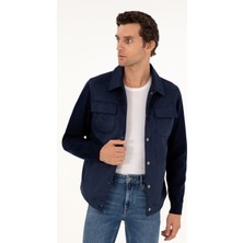 Cacharel Navy Suede Jacket