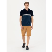 Cacharel Camel Slim Fit Denim Bermuda Shorts