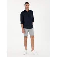 Cacharel Grey Regular Fit Drawstring Waist Shorts