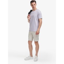Cacharel White Regular Fit Elastic Drawstring Waist Cotton Blend Bermuda Shorts