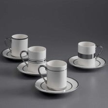 Jumbo Luces Platinum 4-Person Coffee Cup Set - Platinum