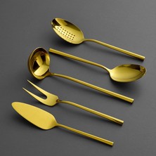 Jumbo 1001 Titanium Gold 5-Piece Serving Set - Titanium Gold