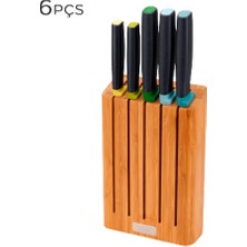 Tr 10300 Elevate 5'li Bıçak Bambu Blok Set