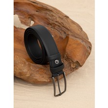 Cacharel Black Classic Leather Belt