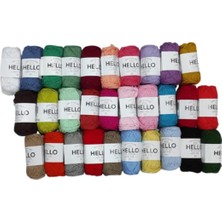 Tr %100 Doğal Pamuk Punch ve Amigurumi Iplik 25 Gram 30 Renk Oeko-Tex Sertifikalı