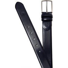 Cacharel Navy Classic Leather Belt