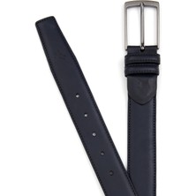 Cacharel Navy Classic Leather Belt
