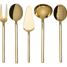 Jumbo 8100 Titanium Gold 5-Piece Serving Set - Titanium Gold