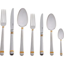 Jumbo 4200 Gold 12-Person 84-Piece Cutlery Set - Gold