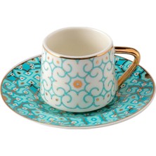 Jumbo Turquoise 2-Person Coffee Cup Set - Blue