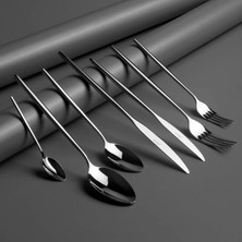 Jumbo 5900 Infinity 12-Person 84-Piece Cutlery Set - Steel