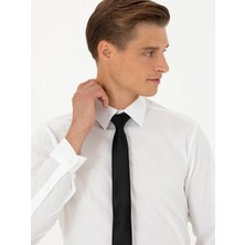 Cacharel White Slim Fit Cotton Classic Shirt