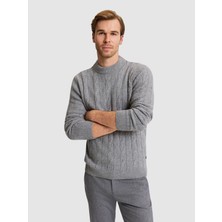 Cacharel Smoke Grey Regular Fit Sweater