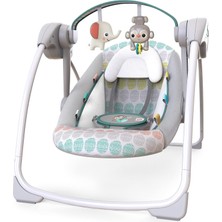 Tr Bebek Salıncağı, Uyarlanabilir Hız, Kumaş Oyuncaklar, Müzik, Çıkarılabilir Oyuncak Barı, 0-9 Ay 3-9 kg (Tuhaf Vahşi) ile Portatif Otomatik 6 Vitesli