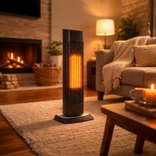 Voltomat 2000W Thermostat Tower Ceramic Fan Heater
