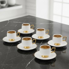 Jumbo Ellmore Gold 6-Person Coffee Cup Set - Gold
