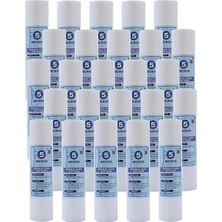 Tr Su Arıtma Cihazı 10 Inc 5 Mikron Sediment Spun Filtre (25 Adet)