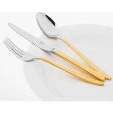 Jumbo 9400 Gold 12-Person 84-Piece Cutlery Set - Gold