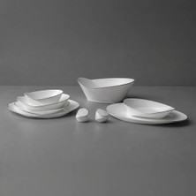 Jumbo Hypnotic Platinum 58-Piece 12-Person Dinnerware Set