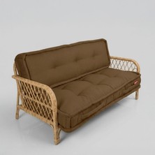 Tr 2'li Yer Minderi 60X120X14 cm Palet Minderi, Bahçe Minderi, Oturma Minderi, Balkon Takımı Minderi (Kahverengi)