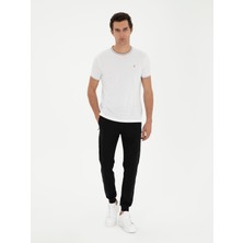 Cacharel Black Slim Elastic Cuff Sweatpants