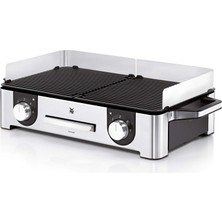 Tr Lono Master Elektrikli Izgara, 50 × 28 Cm, Masa Üstü Elektrikli Izgara, Rüzgar Korumalı, Çıkarılabilir Yağ Toplama Tepsili, Dış Mekan Kullanımına Uygun, 2400 W, Mat Paslanmaz Çelik