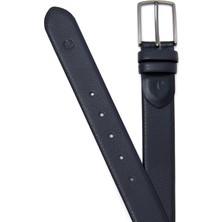 Cacharel Navy Classic Leather Belt