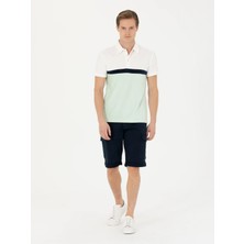 Cacharel Navy Slim Fit Denim Bermuda Shorts