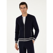Cacharel Navy Regular Fit Knit Cardigan