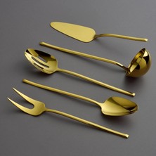 Jumbo 5500 Titanium Gold 5-Piece Serving Set - Titanium Gold