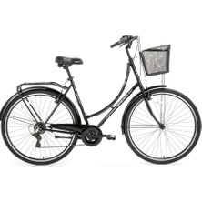 Bisan Paradise S 28 Jant Şehir Bisikleti Siyah 7 Vites 56CM Kadro