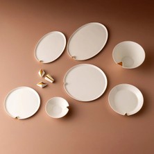 Jumbo Notch Gold 58-Piece 12-Person Dinner Set