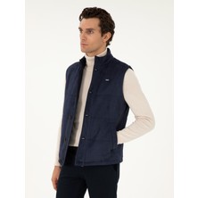 Cacharel Navy Suede Vest